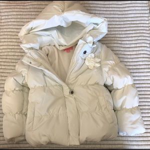 Girls Minoti Puffy Jacket Winter Coat White